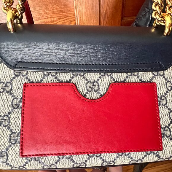 Gucci GG Supreme Monogram Moon Calfskin Small Padlock Shoulder Bag - Picture 6 of 7